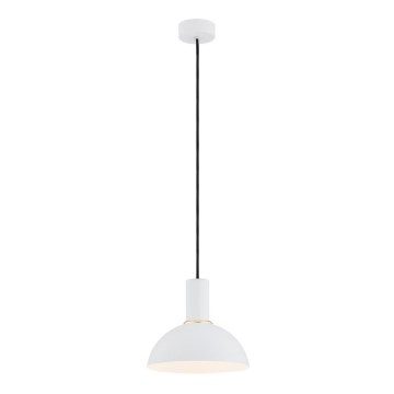 Argon 4220 - Ljuskrona med upphängningsrem SINES 1xE27/15W/230V diameter 28 cm vit