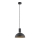 Argon 4222 - Ljuskrona med upphängningsrem SINES 1xE27/15W/230V diameter 28 cm svart