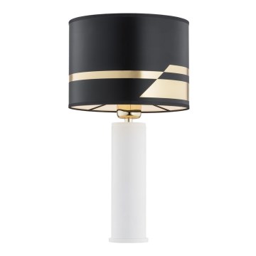 Argon 4232 - Bordslampa ALMADA 1xE27/15W/230V svart/vit/mässing
