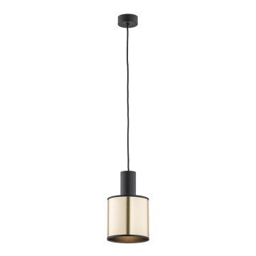 Argon 4248 - Ljuskrona med upphängningsrem HERMAN 1xE27/15W/230V mässing/svart