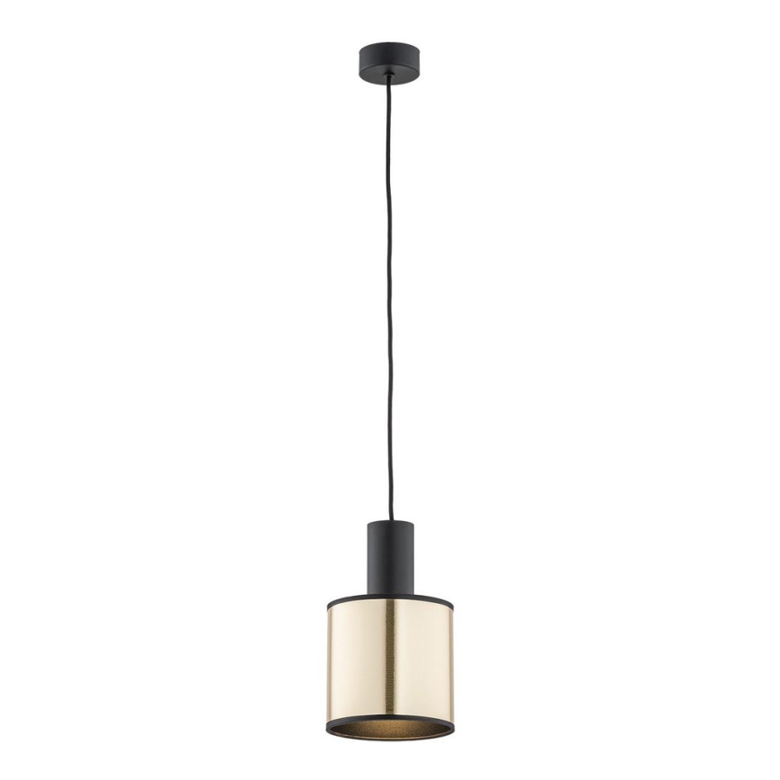 Argon 4248 - Ljuskrona med upphängningsrem HERMAN 1xE27/15W/230V mässing/svart