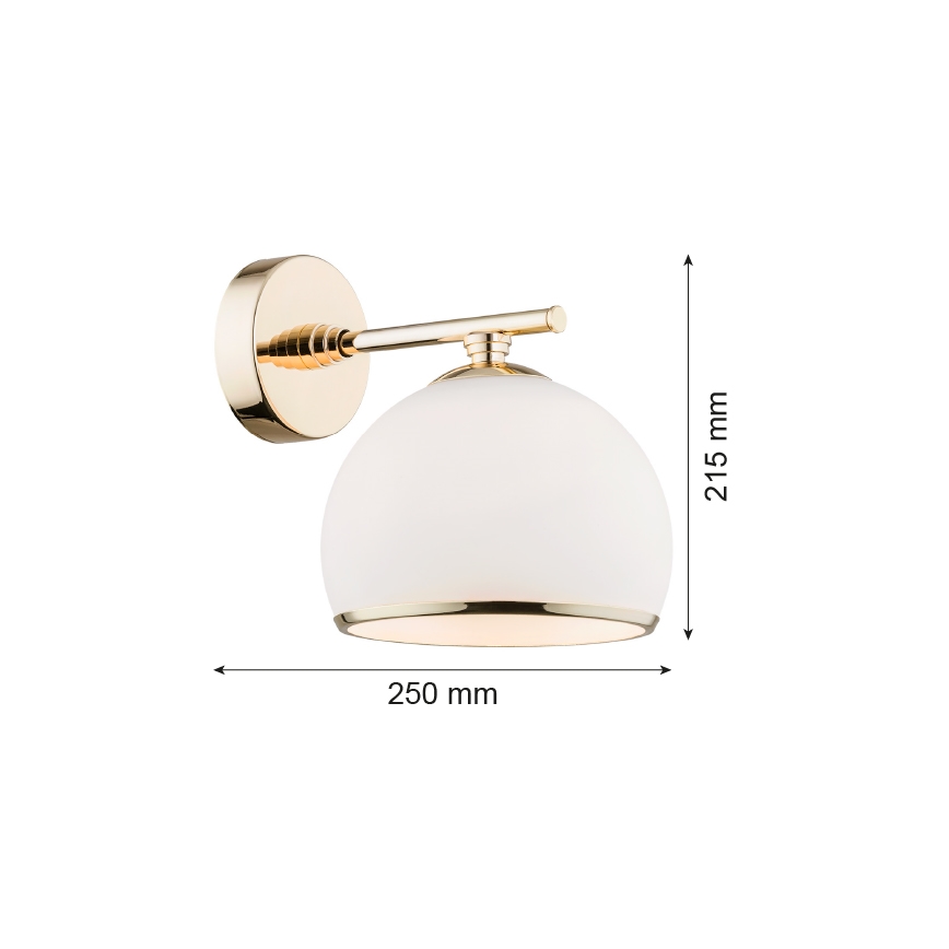 Argon 4255 - Väggbelysning MARBELLA 1xE27/15W/230V mässing