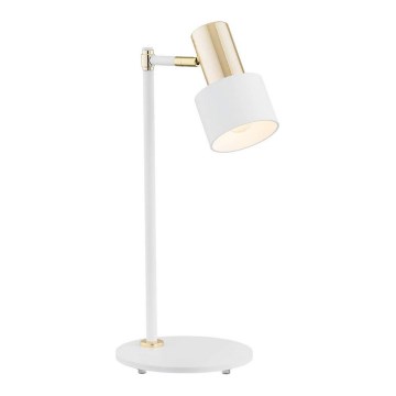 Argon 4256 - Bordslampa DORIA 1xE27/15W/230V vit/mässing