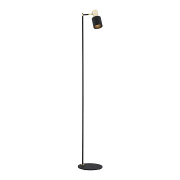 Argon 4259 - Golvlampa DORIA 1xE27/15W/230V svart/mässing