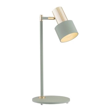 Argon 4276 - Bordslampa DORIA 1xE27/15W/230V grön/mässing