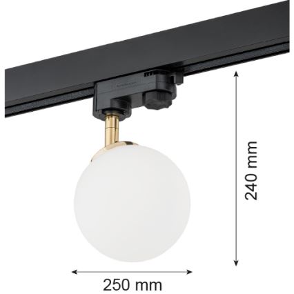 Argon 4307 - Spotlight för skensystem BANG 1xG9/6W/230V mässing