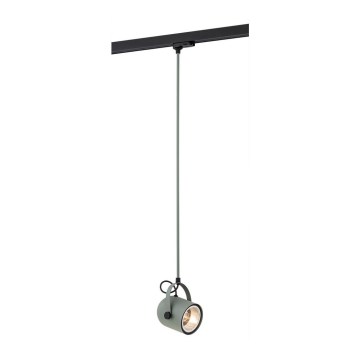 Argon 4313 - Ljuskrona för skensystem NET 1xE27/15W/230V grön