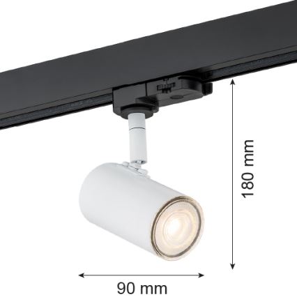 Argon 4327 - Spotlight för skensystem HORTA 1xGU10/5W/230V vit