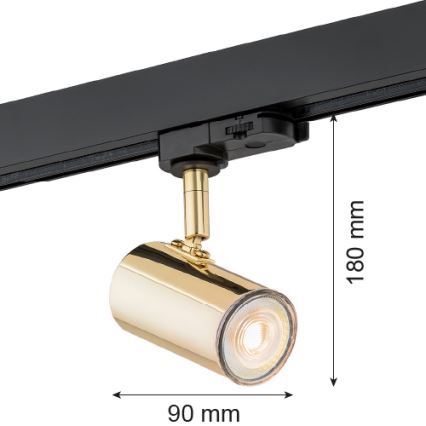 Argon 4328 - Spotlight för skensystem HORTA 1xGU10/5W/230V mässing