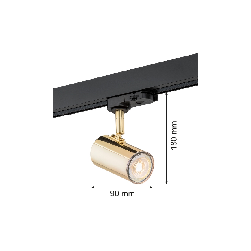Argon 4328 - Spotlight för skensystem HORTA 1xGU10/5W/230V mässing