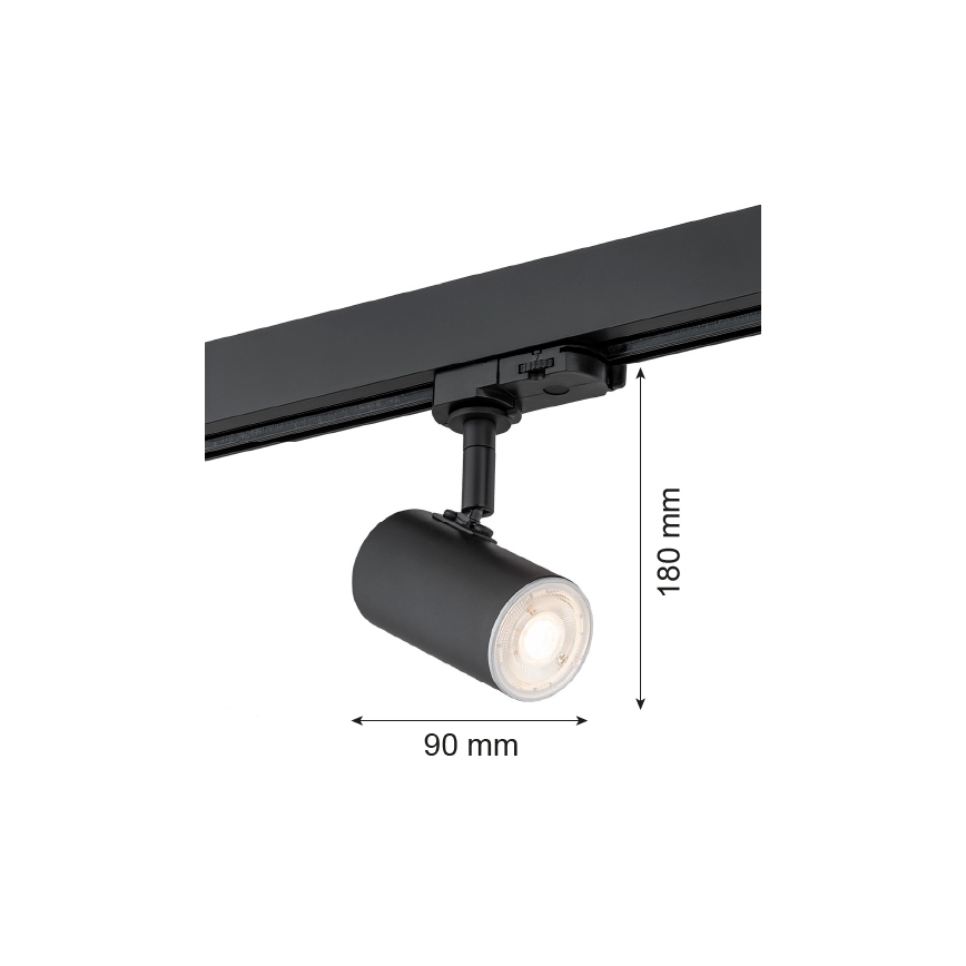 Argon 4329 - Spotlight för skensystem HORTA 1xGU10/5W/230V svart