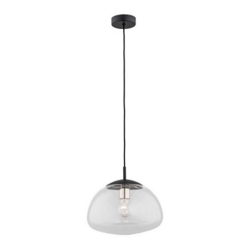 Argon 4332 - Ljuskrona med snöre TRINI 1xE27/15W/230V d. 30 cm svart