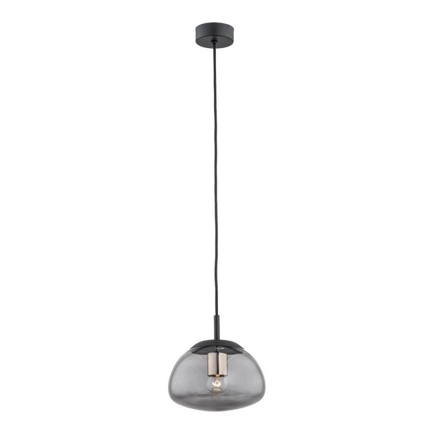 Argon 4333 - Ljuskrona med upphängningsrem TRINI 1xE27/15W/230V svart