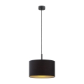 Argon 4341 - Taklampa KARIN 1xE27/15W/230V svart/guld