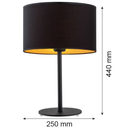 Argon 4342 - Bordslampa KARIN 1xE27/15W/230V svart