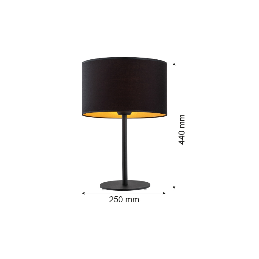 Argon 4342 - Bordslampa KARIN 1xE27/15W/230V svart