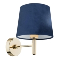 Argon 4348 - Vägglampa PONTE 1xE27/15W/230V blå/mässing