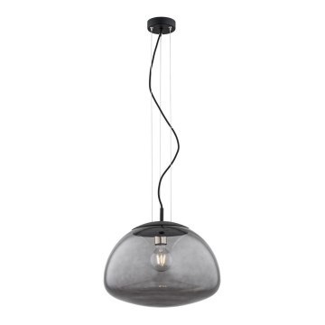 Argon 4350 - Ljuskrona med upphängningsrem TRINI 1xE27/15W/230V svart