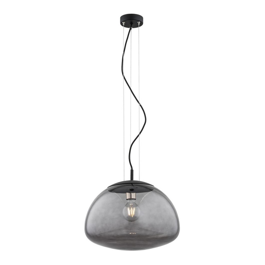 Argon 4350 - Ljuskrona med upphängningsrem TRINI 1xE27/15W/230V svart