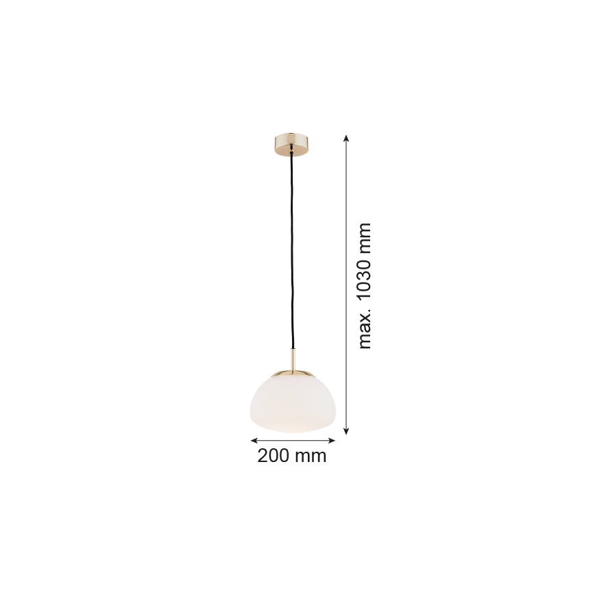Argon 4352 - Taklampa TRINI 1xE27/15W/230V Ø 20 cm guld