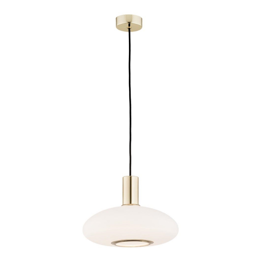 Argon 4358 - Ljuskrona med upphängningsrem SAGUNTO 1xE27/15W/230V diameter 30 cm mässing