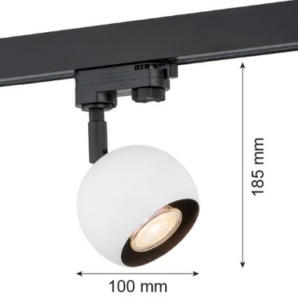 Argon 4377 - Spotlight för skensystem MURI 1xGU10/5W/230V vit