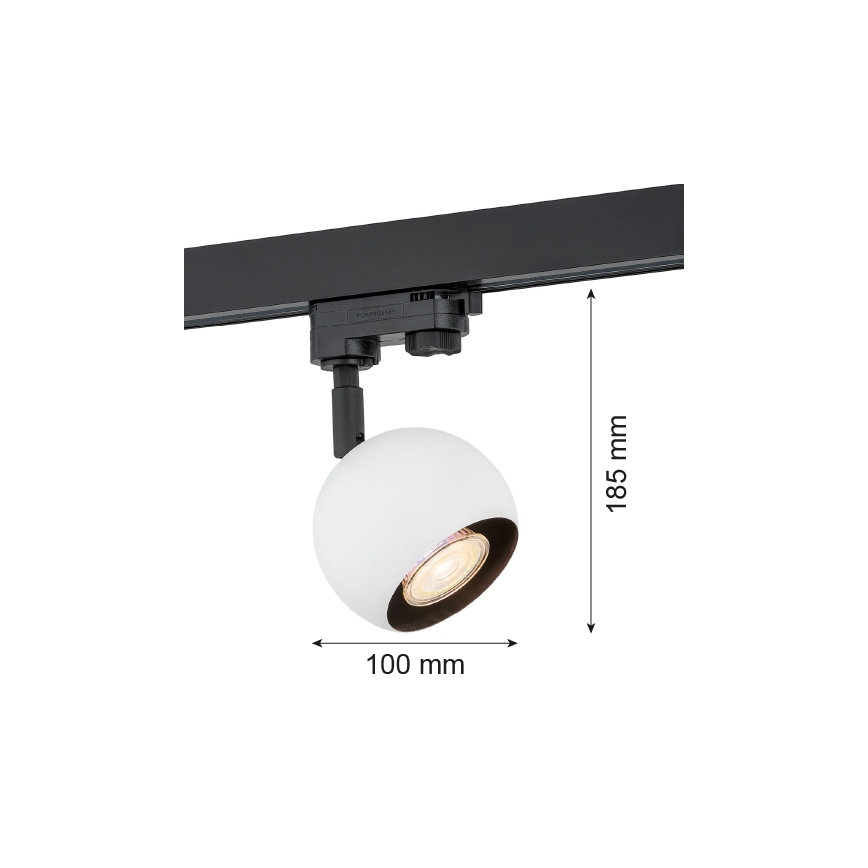 Argon 4377 - Spotlight för skensystem MURI 1xGU10/5W/230V vit