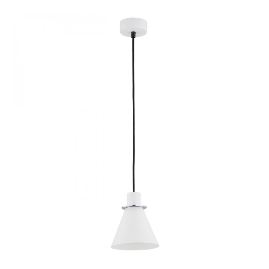 Argon 4681 - Takkkrona på ett snöre  BEVERLY 1xE27/15W/230V vit /skinande krom