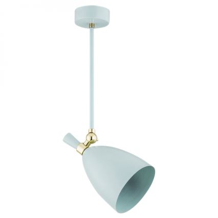 Argon 4685 - Upphängningsbar takkrona  CHARLOTTE 1xE27/15W/230V blå /gyllene 
