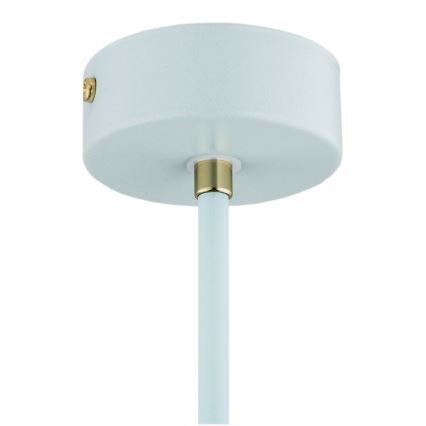 Argon 4685 - Upphängningsbar takkrona  CHARLOTTE 1xE27/15W/230V blå /gyllene 