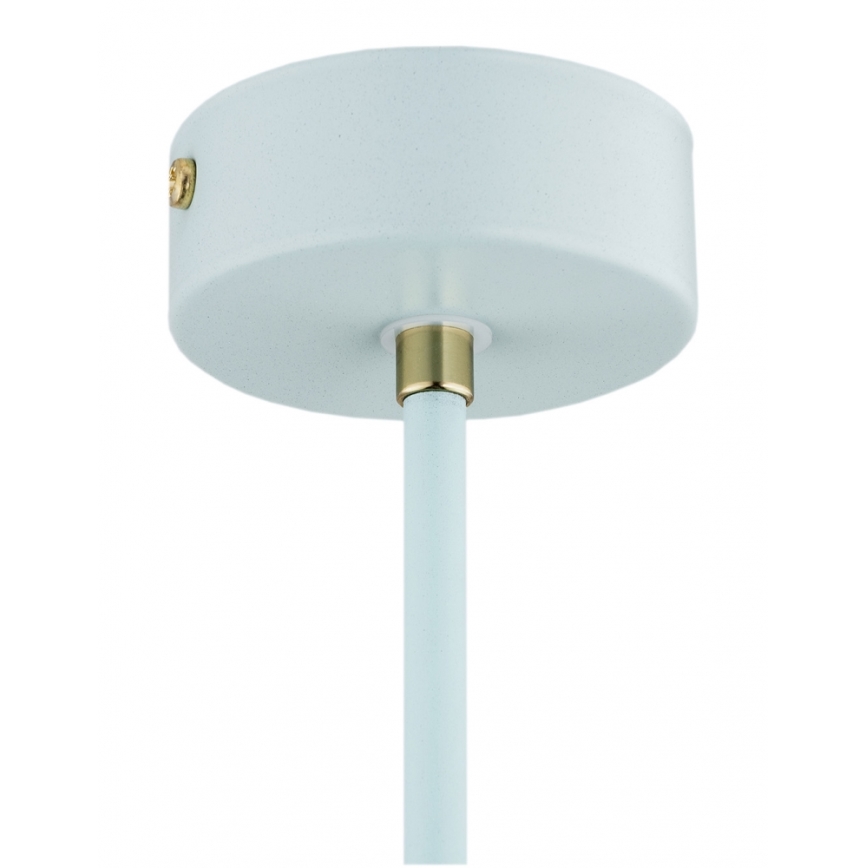 Argon 4685 - Upphängningsbar takkrona  CHARLOTTE 1xE27/15W/230V blå /gyllene 