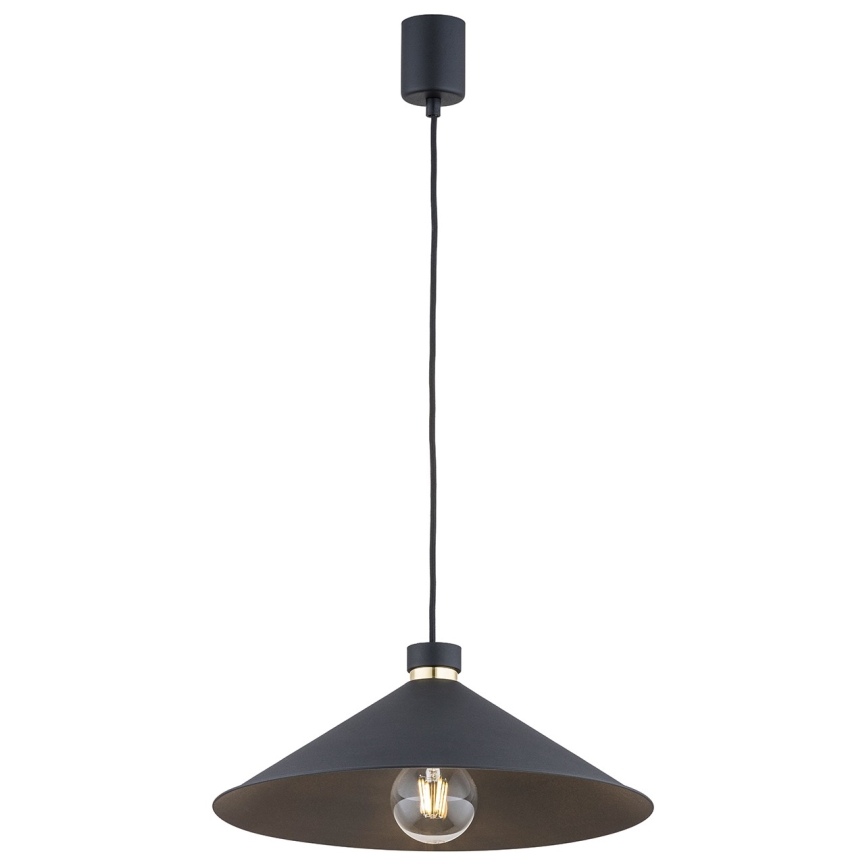 Argon 4695 - Ljusskrona med upphängningsrem  NASHVILLE 1xE27/15W/230V svart 