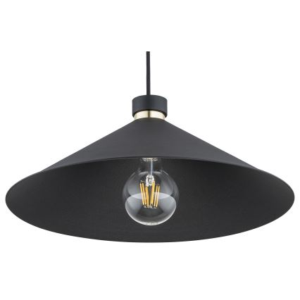 Argon 4695 - Ljusskrona med upphängningsrem  NASHVILLE 1xE27/15W/230V svart 