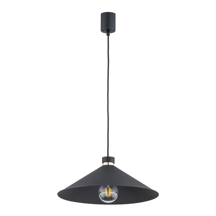 Argon 4695 - Ljusskrona med upphängningsrem  NASHVILLE 1xE27/15W/230V svart 