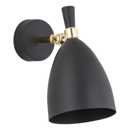 Argon 4701 - Vägglampa  CHARLOTTE 1xE27/15W/230V svart /gyllene