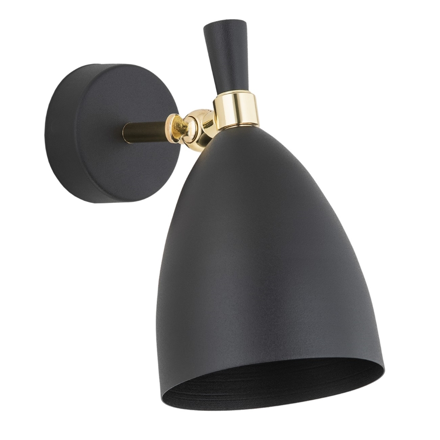 Argon 4701 - Vägglampa  CHARLOTTE 1xE27/15W/230V svart /gyllene