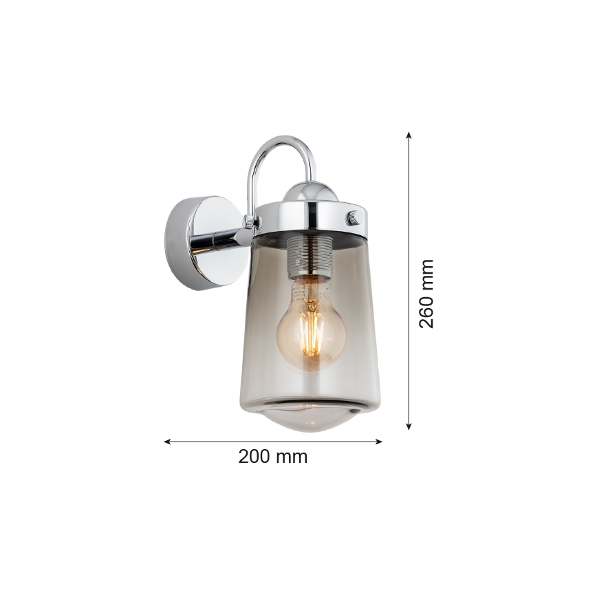 Argon 4718 - Badrum vägglampa  PASADENA 1xE27/15W/230V IP44