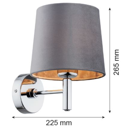 Argon 4725 - Vägglampa  BOLZANO 1xE27/15W/230V