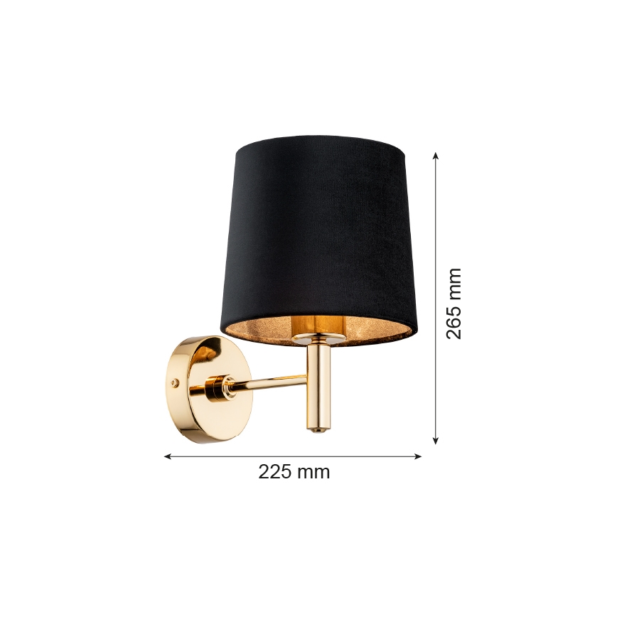 Argon 4729 - Vägglampa  PONTE 1xE27/15W/230V