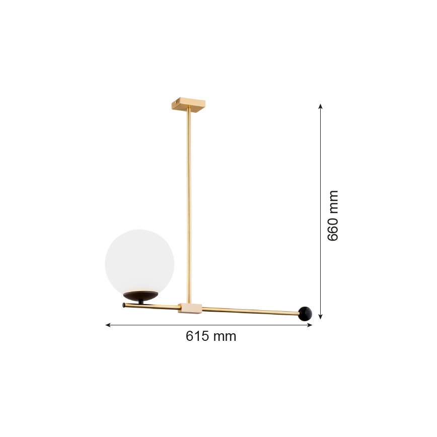 Argon 4738 - Takkrona  on a pole MEGAN 1xE14/7W/230V