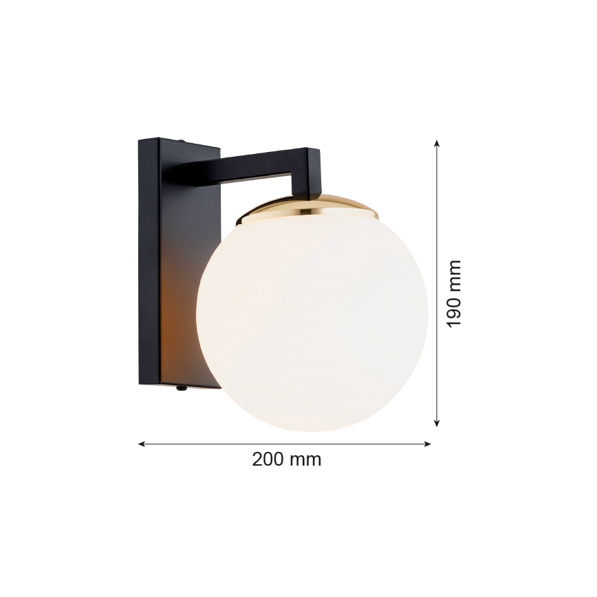 Argon 4771 - Vägglampa  MORITZ 1xE27/15W/230V