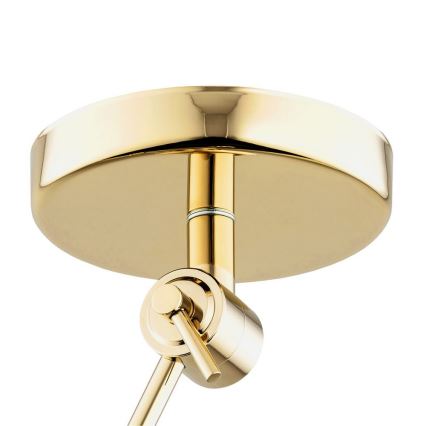 Argon 4896 - Pendelkrona ZAKYNTOS PLUS 1xE27/15W/230V svart/guld