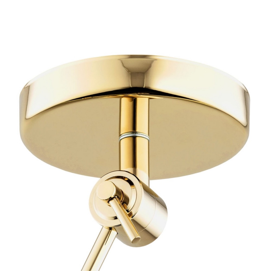 Argon 4896 - Pendelkrona ZAKYNTOS PLUS 1xE27/15W/230V svart/guld