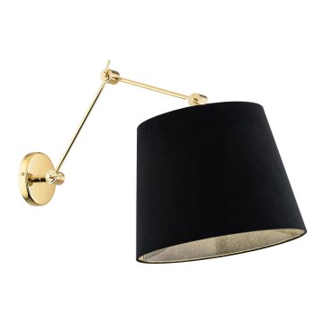 Argon 4898 - Vägglampa ZAKYNTOS PLUS 1xE27/15W/230V svart/gyllene