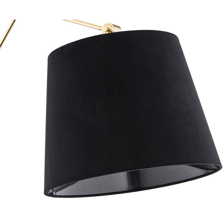 Argon 4898 - Vägglampa ZAKYNTOS PLUS 1xE27/15W/230V svart/gyllene