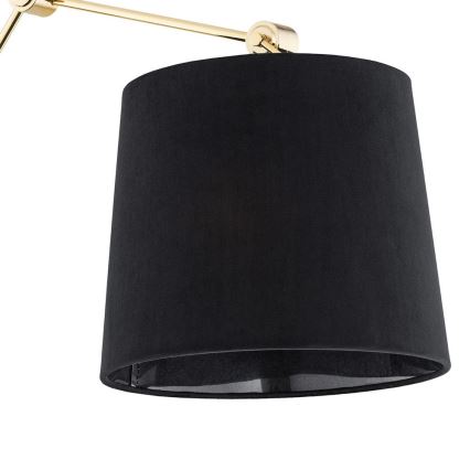 Argon 4898 - Vägglampa ZAKYNTOS PLUS 1xE27/15W/230V svart/gyllene