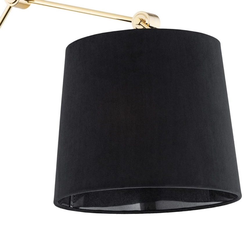 Argon 4898 - Vägglampa ZAKYNTOS PLUS 1xE27/15W/230V svart/gyllene