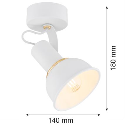 Argon 4899 - Spotlight TWIST 1xE14/7W/230V vit/gyllene