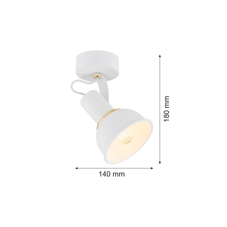 Argon 4899 - Spotlight TWIST 1xE14/7W/230V vit/gyllene