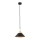 Argon 4903 - Ljuskrona med upphängningsrem MASSETO 1xE27/15W/230V svart/gyllene